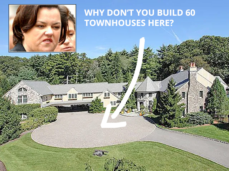 Rosie O'Donnell Saddle River Fair Share Housing Fight