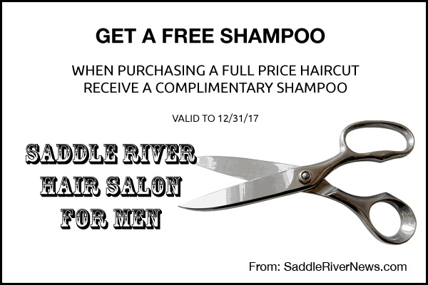 Coupon from Saddle River Hair salon